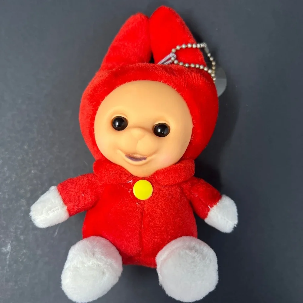 Playskool Teletubbies Po 6 Inch Red Plush Rubber Face Window Hanger Doll